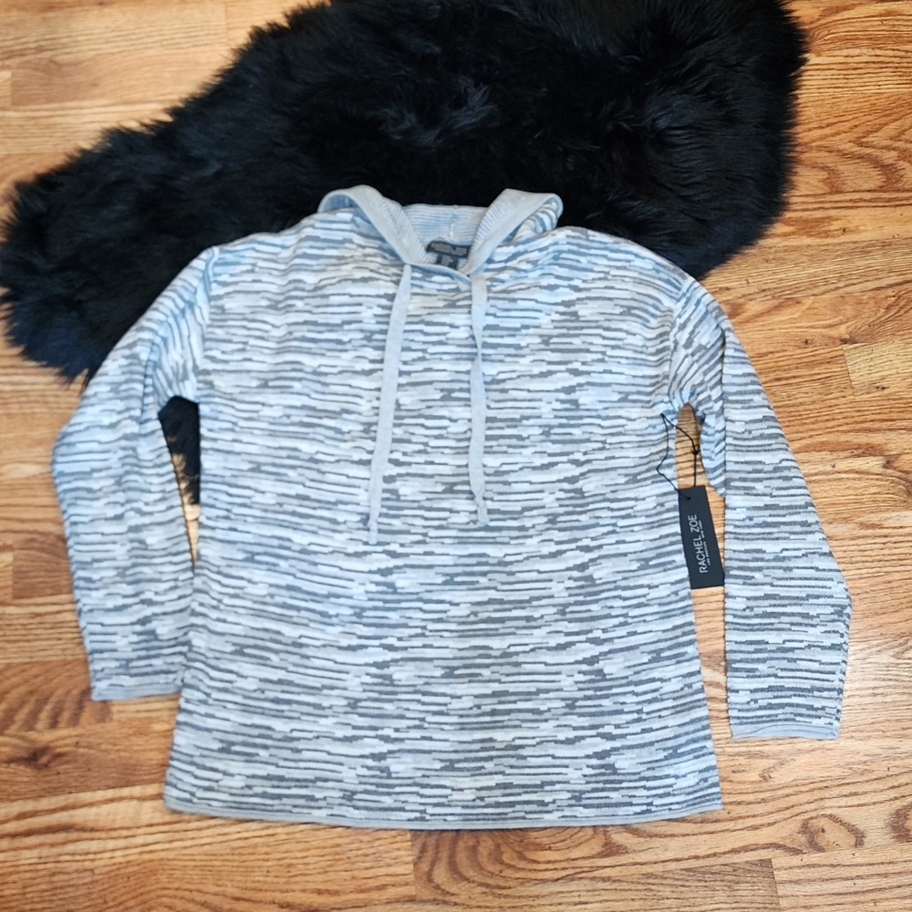 NWT Rachel Zoe Knit Sweater Hoodie Women's Size Medium